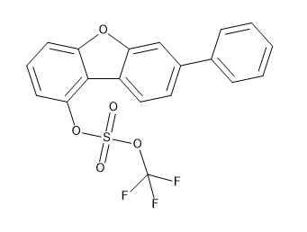 7-phenyldibenzo[b,d]furan-1-yl (trifluoromethyl) sulfate